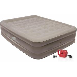 Coleman GuestRest 18″ Plush Top Double High Air Mattress Airbed with Integrated Storage System and Carry Bag, Pump Not Included, Queen(Queen 18″ (With Pump))