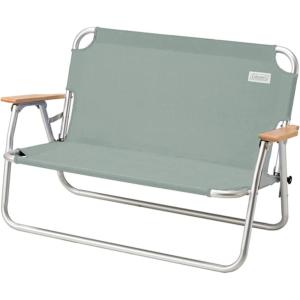 Coleman Living Collection Premium Outdoor Bench, Lightweight Folding Bench Seats 2 People, Supports up to 450lbs, Great for Patio, Yard, Deck, Campsite, Tailgate, & More