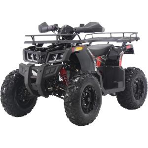 Coleman Powersports AT200R 169cc Gas Powered Adult ATV, Hydraulic Disc Brakes, Independent Suspension, 330 lbs Maximum Load, Heavy-Duty Off-Road Utility Vehicle(Black/Red)