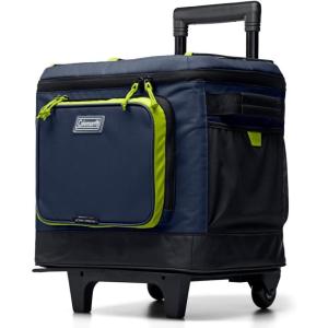 Coleman XPAND 16/30/42 Can Insulated Soft Cooler with Backpack & Wheeled Cooler Options, Portable Ice Chest Keeps Contents Cold up to 24 Hours(42-Can Wheeled)