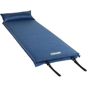 Coleman Self-Inflating Sleeping Pad with Pillow, Lightweight Inflatable Camp Pad with Extra Support & Quick Deflation, No Air Pump Needed(Camping Pad)