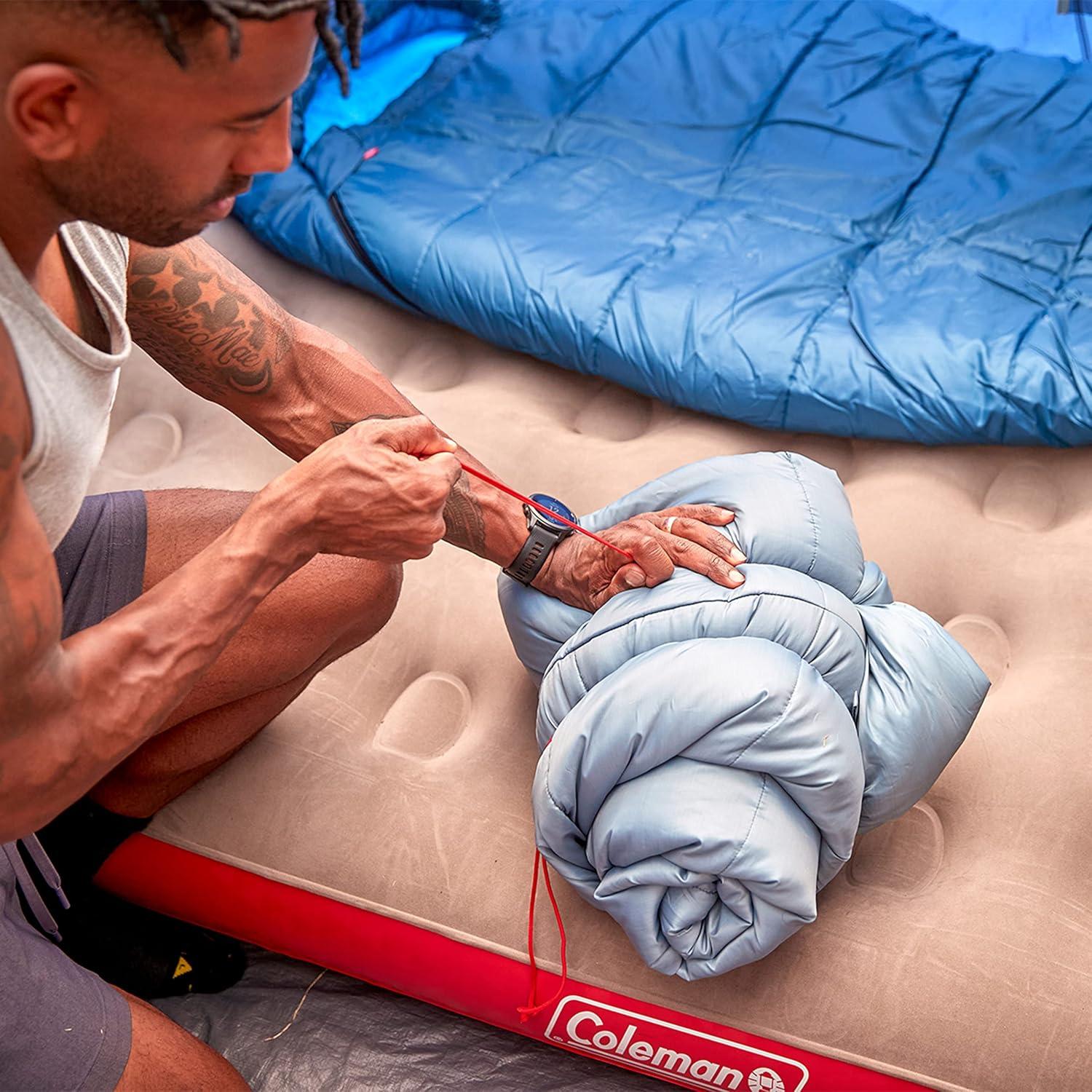 imageColeman Sleeping BagTidelands 50 Big ampamp Tall Mummy Sleeping Bag for Adults