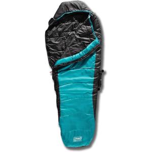 Coleman OneSource Heated Mummy Sleeping Bag and Rechargeable Battery, 4 Adjustable Heat Settings Lasts Up to 4 Hours, Sleeping Bag for Adults with Dual-Port Charging Dock and Included Battery