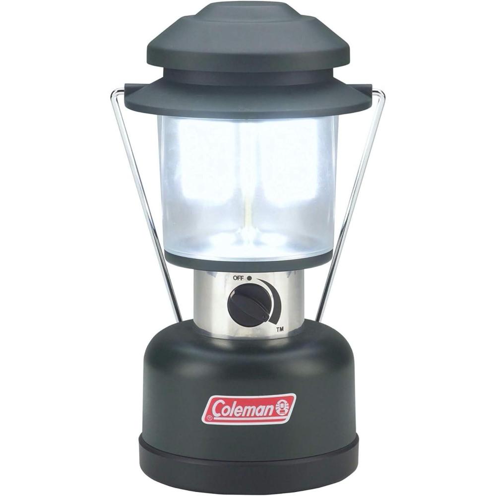 imageColeman 390 Lumens Twin LED Lantern WaterResistant Lantern with Customizable Brightness Lifetime LEDs Never Need ReplacingLantern