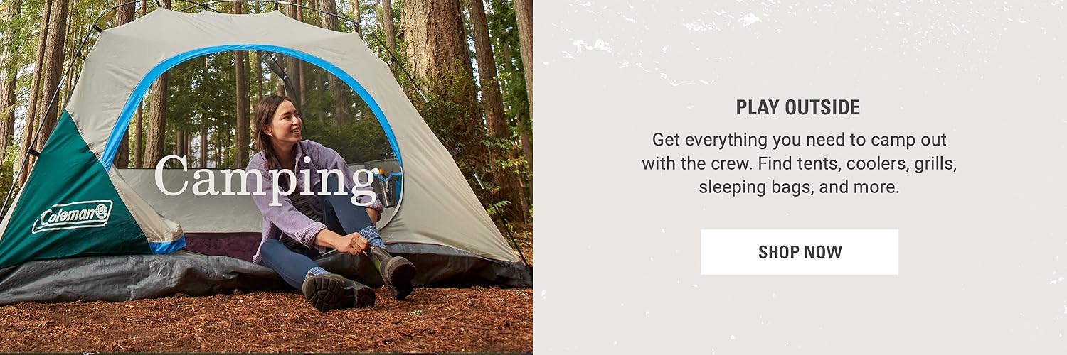 Coleman offers tents, coolers, sleeping bags, and outdoor essentials built to last.