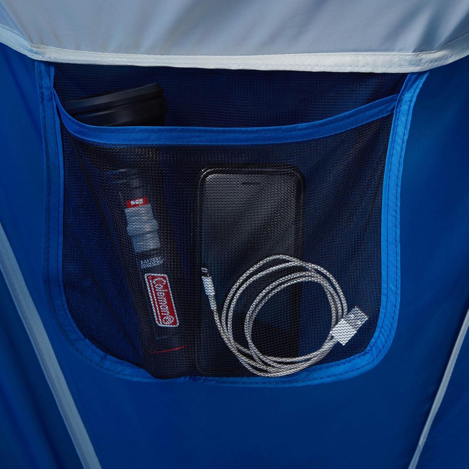 imageColeman Montana Camping Tent 68 Person Family Tent with Included Rainfly Carry Bag and Spacious Interior Fits Multiple Queen Airbeds and Sets Up in 15 MinutesBlue