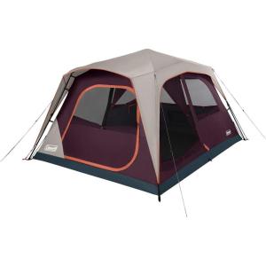 Coleman Skylodge Camping Tent with Instant Setup, 4/6/8/10/12 Person Weatherproof Family Tent with Pre-Attached Poles, Convertible Screen Room, and Room Divider, Sets Up in About 1 Minute(10-person)