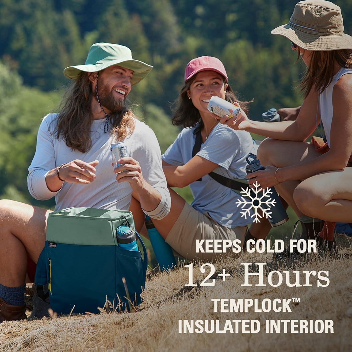 imageColeman Morph Series Insulated Soft Coolers LeakProof Portable Cooler 61624 Can Capacity with Ice Retention Cooler for Beach Picnic Camping Tailgating Groceries Lunches amp More
