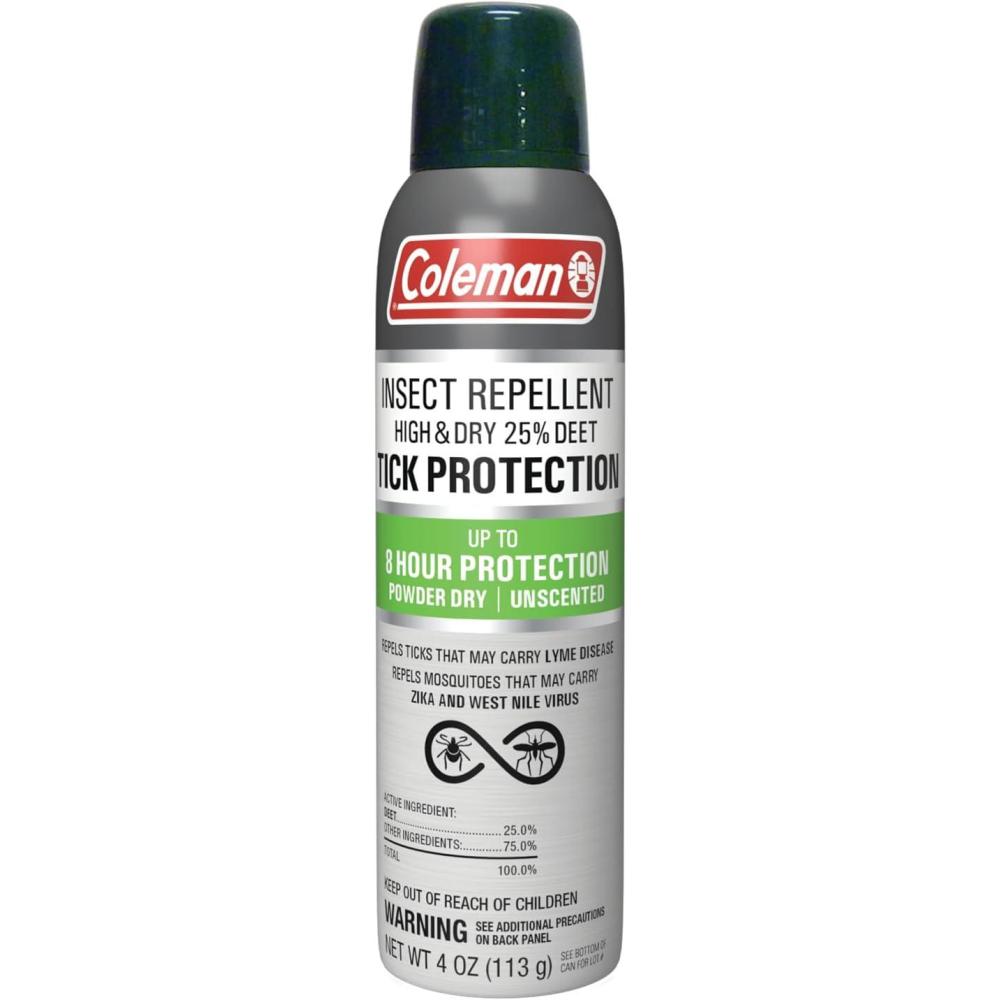 imageColeman Tick Repellent Spray  25 DEET Insect Repellent Spray Offers Strong Protection Against Ticks and Mosquitoes Ideal for Camping Hiking and Outdoor Activities 4oz