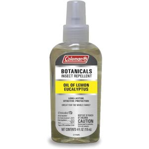 Coleman Insect Repellent Spray, Non-DEET Botanical Formula with Lemon Eucalyptus Oil, Provides Protection Against Mosquitoes and Ticks, 4oz Pump Spray(4 Fl Oz (Pack of 1))