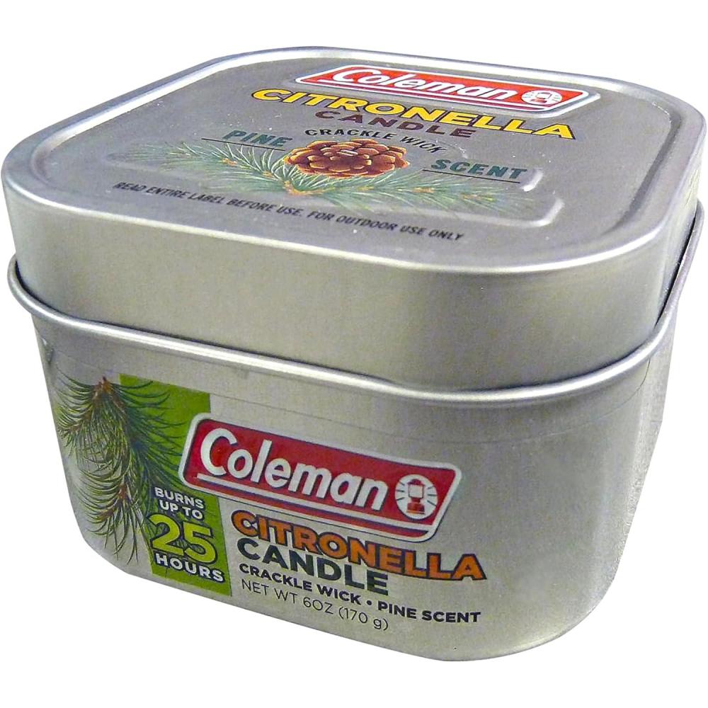 imageColeman Pine Scent Citronella Candle with Wooden Crackle Wick  6 oz6 oz