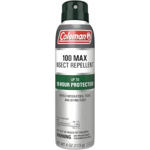 Coleman 100 Max 100% DEET Insect Repellent Spray – 4 oz