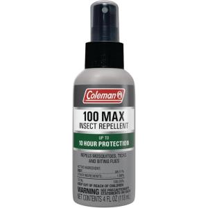 Coleman 100 Max Mosquito Repellent DEET Insect Repellent Spray – 4 fl oz Pump(Spray)