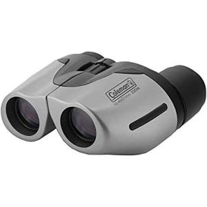 Coleman 10-40×21 Compact Weather Resistant Porro Prism Zoom Binoculars, Silver (CZ104021)