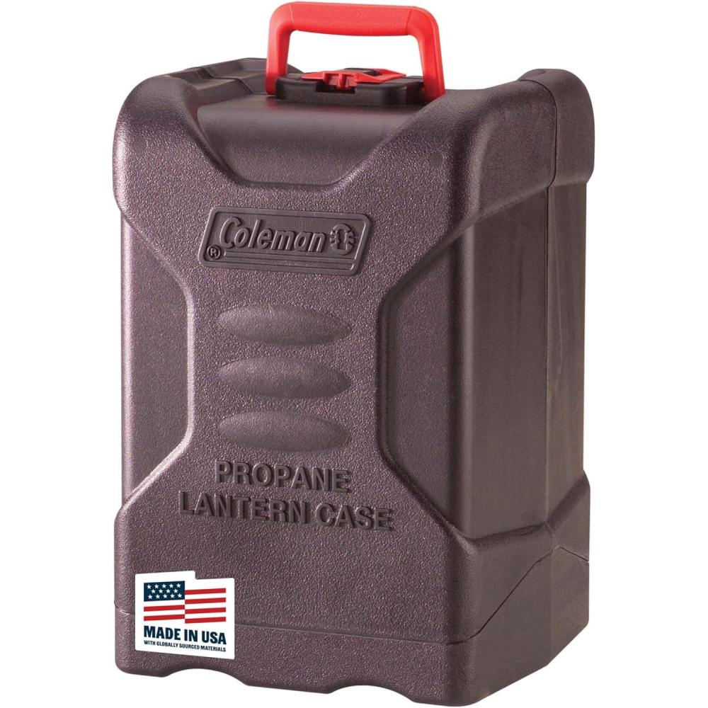 imageColeman Propane Lantern Carry Case DoubleWalled Case Protects Lanterns and Holds Extra MantlesMisc Items Carry Handle Included