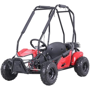 Coleman Powersports GK100 98cc Gas Powered Single Seat Go-Kart, Automatic Centrifugal Clutch, 150 lbs Maximum Load, Off Road Adventure Vehicle