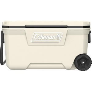 Coleman Classic Series Insulated Portable Rolling Cooler with Wheels, Leak-Resistant Outdoor Hard Cooler Keeps Ice up to 5 Days(Desert Sand)