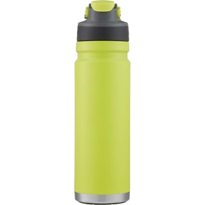 Coleman FreeFlow Vacuum-Insulated Stainless Steel Water Bottle with Leak-Proof Lid, 24oz/40oz Bottle with Button-Operated Lid & Carry Handle, Keeps Drinks Hot or Cold for Hours(Spider Mum)